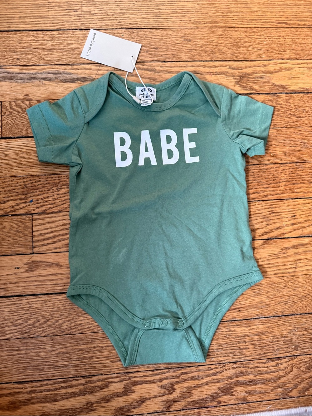 Polished Prints BABE Short-Sleeve Onesie - Size 18 Months - NWT